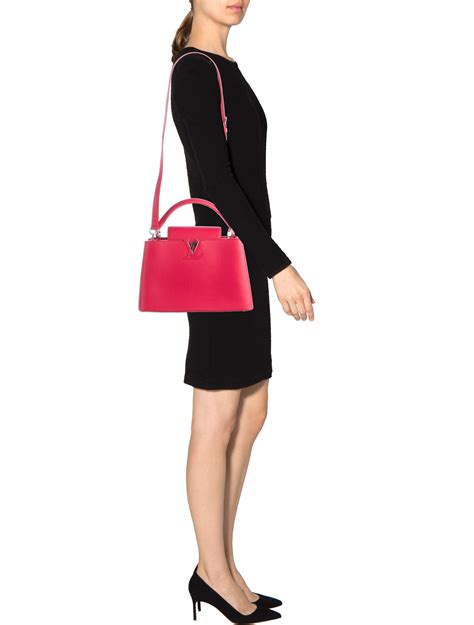 louis vuitton capucine red handbag|louis vuitton capucines bag black.